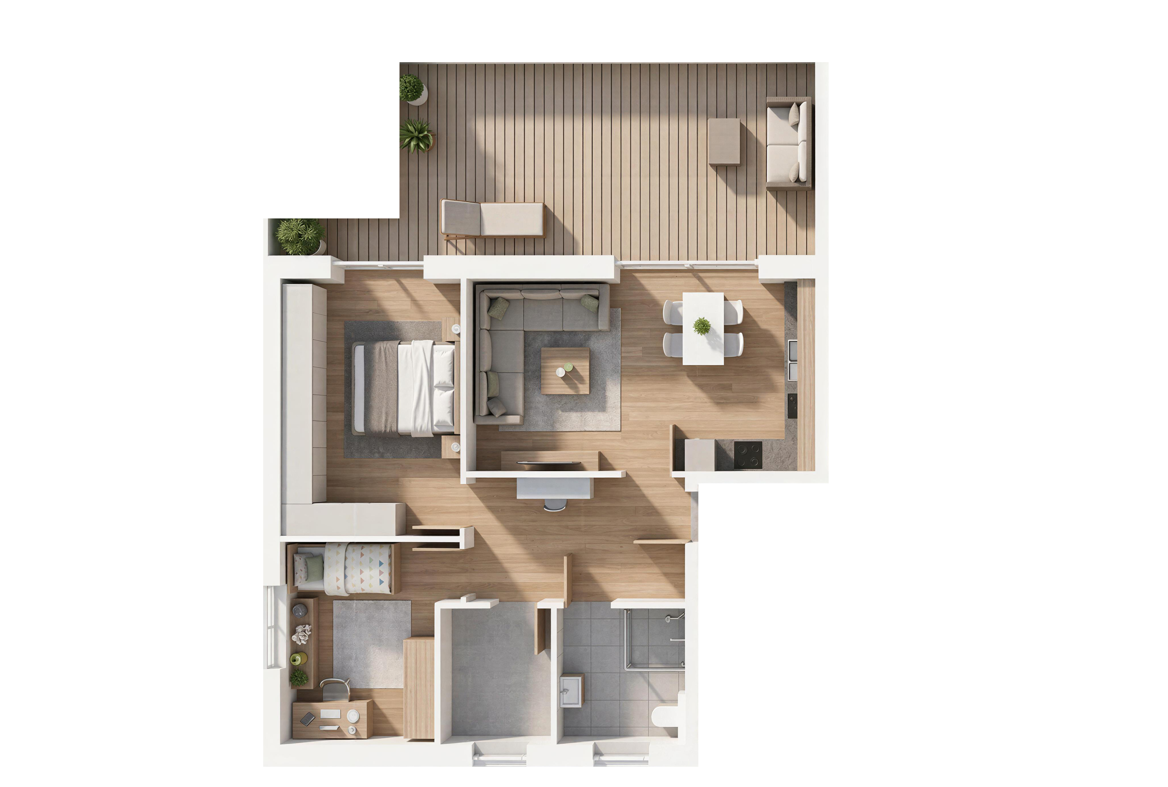 Grundriss Wohnung 7
